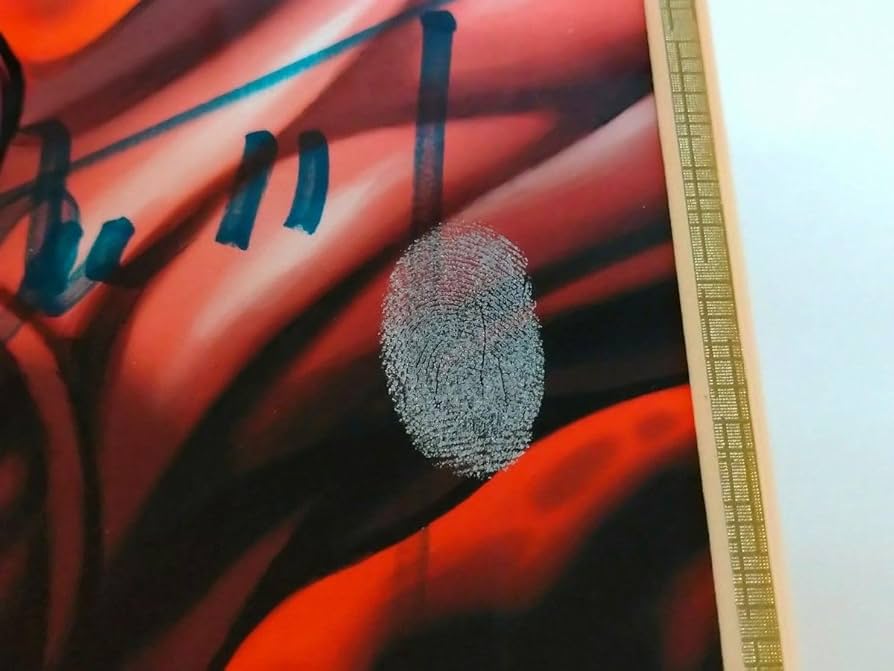 刃牙 高級複製原画 板垣恵介先生直筆サイン&拇印入り　地上最強刃牙展 Amazon.co.jp: レア 刃牙道 複製原画 板垣恵介 大先生 直筆